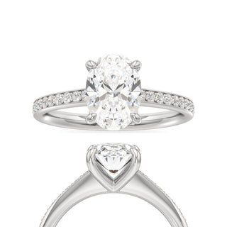 Yvonne Pear Pave Band Cathedral