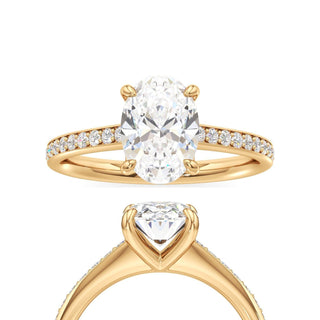 Yvonne Pear Pave Band Cathedral