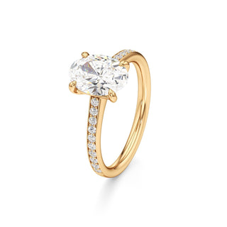 Yvonne Pear Pave Band Cathedral