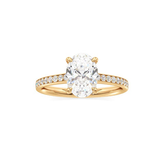 Yvonne Pear Pave Band Cathedral