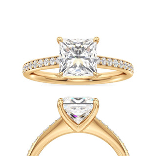 Yvonne Pear Pave Band Cathedral