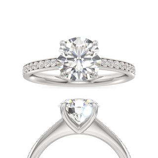 Yvonne Pear Pave Band Cathedral