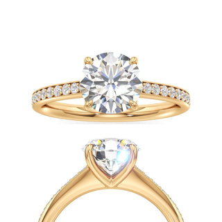 Yvonne Pear Pave Band Cathedral