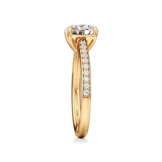 Yvonne Pear Pave Band Cathedral