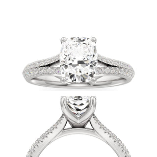 Zadie Pear Split Pave Band