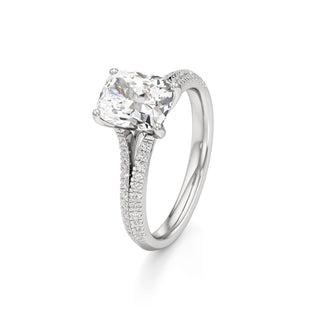 Zadie Pear Split Pave Band
