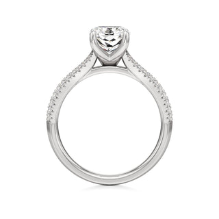 Zadie Pear Split Pave Band