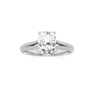 Zadie Pear Split Pave Band