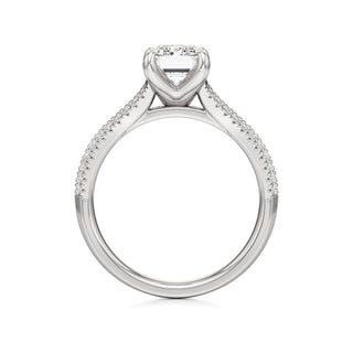 Zadie Pear Split Pave Band
