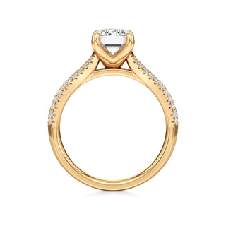 Zadie Pear Split Pave Band