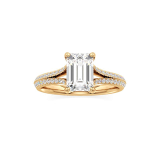Zadie Pear Split Pave Band