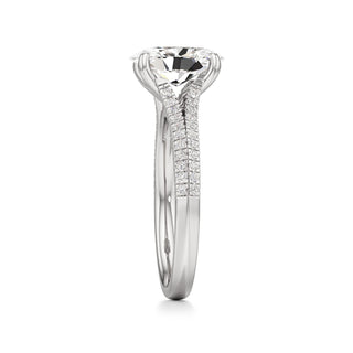Zadie Pear Split Pave Band