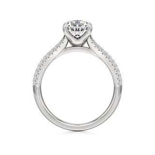 Zadie Pear Split Pave Band