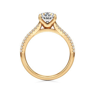 Zadie Pear Split Pave Band
