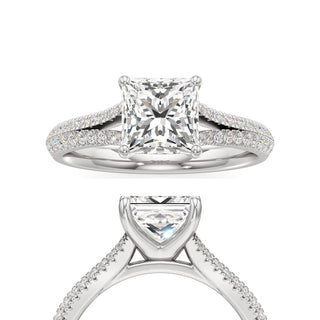 Zadie Pear Split Pave Band