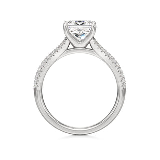 Zadie Pear Split Pave Band