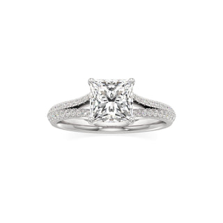 Zadie Pear Split Pave Band
