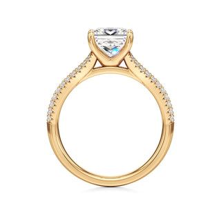 Zadie Pear Split Pave Band