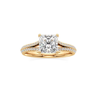 Zadie Pear Split Pave Band