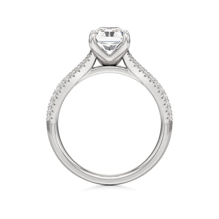 Zadie Pear Split Pave Band