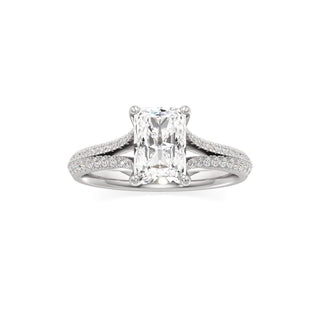 Zadie Pear Split Pave Band