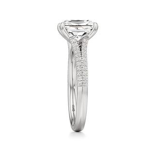Zadie Pear Split Pave Band