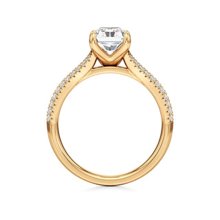 Zadie Pear Split Pave Band