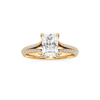 Zadie Pear Split Pave Band
