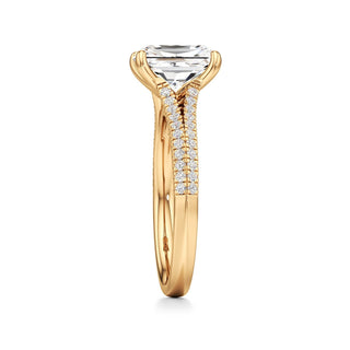 Zadie Pear Split Pave Band