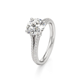 Zadie Pear Split Pave Band