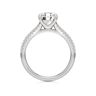 Zadie Pear Split Pave Band