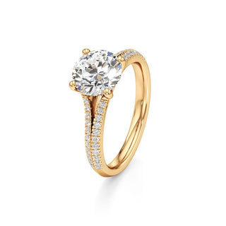 Zadie Pear Split Pave Band